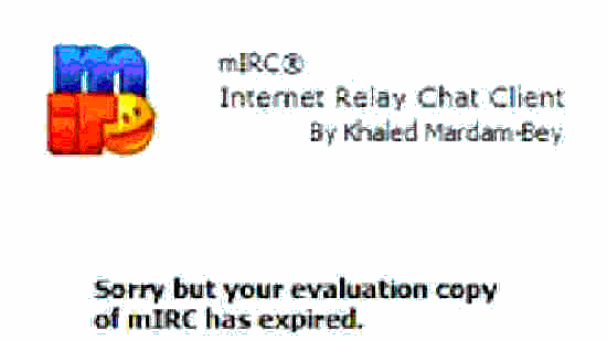 Your MIRC money is past due!